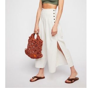 Free People side slit wide leg pants Moon River